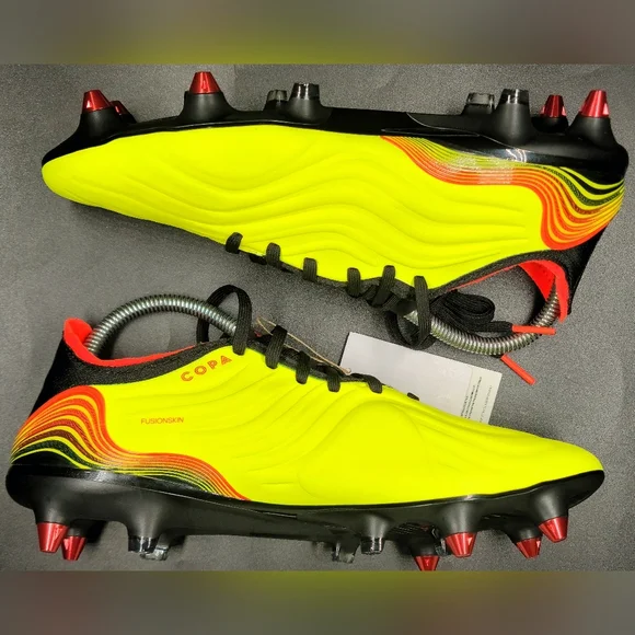 Adidas Copa Sense.1 SG Game Data Pack Soccer Cleats Solar Yellow Sz 7.5 Men